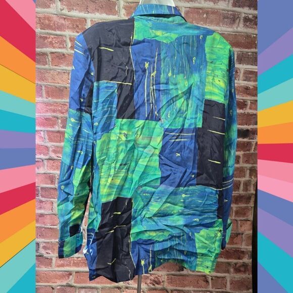 August Max Woman Vintage Abstract Open Front Jacket – Women’s Size 18 - Picture 2 of 8